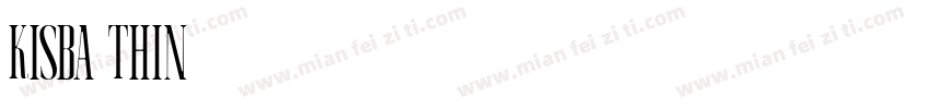 Kisba Thin字体转换